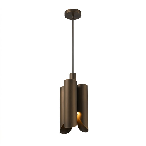 Modern Minimalist Geometric Bronze Pendant Light