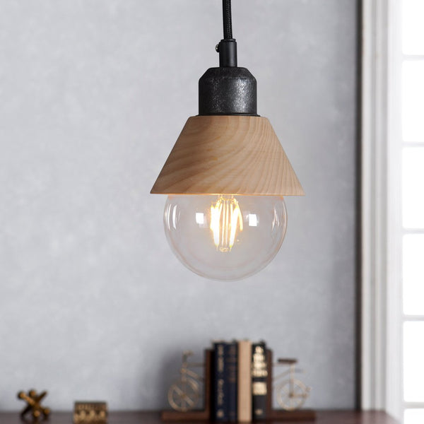 Wooden 1 Light Mini Pendant Light -  westmenlights