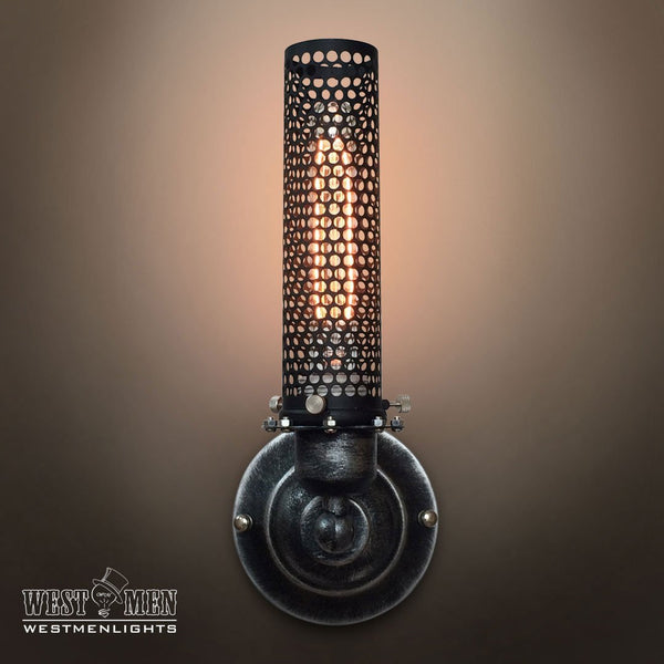 Grid 1 Lights Metal Cage Sconce -  westmenlights