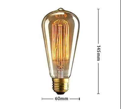 40W E27 Globe Incandecent Edison Bulb 6 piece lot -  westmenlights