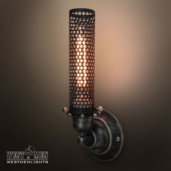 Grid 1 Lights Metal Cage Sconce -  westmenlights