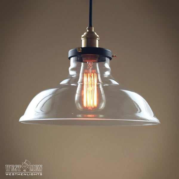 Bell 1 Lights Large Glass Kitchen Pendant Light -  westmenlights