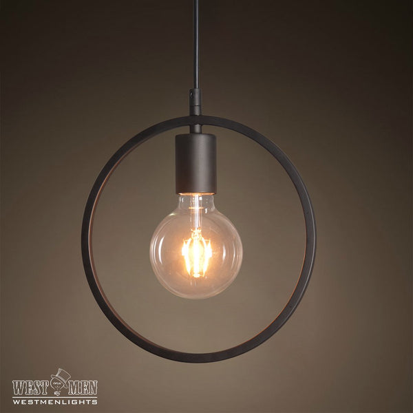 Circular 1 Light Mini Metal Pendant Lighting -  westmenlights