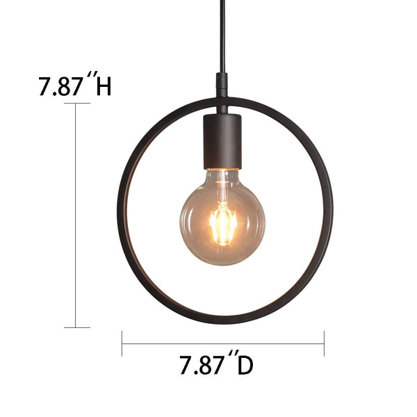 Circular 1 Light Mini Metal Pendant Lighting -  westmenlights