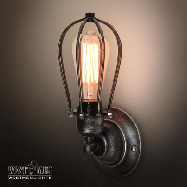 Globe 1 Light Cage Wall Sconce -  westmenlights