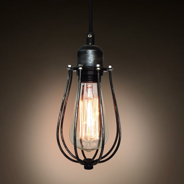 Globe 1 Light Cage Mini Pendant Light -  westmenlights