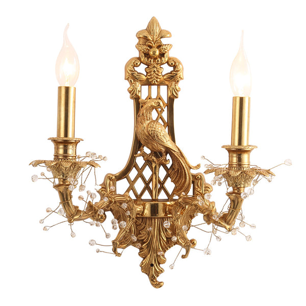 peacock gilt bronze sconce -  westmenlights