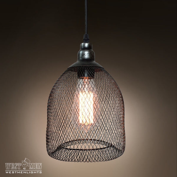 Grid Metal adjustable 1 Light Pendant Light -  westmenlights