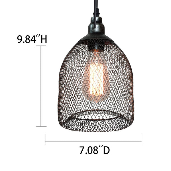 Grid Metal adjustable 1 Light Pendant Light -  westmenlights