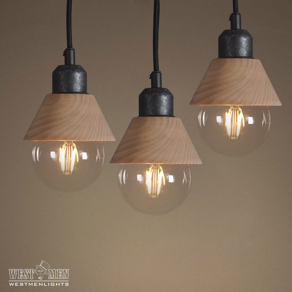 Wooden 1 Light Mini Pendant Light -  westmenlights