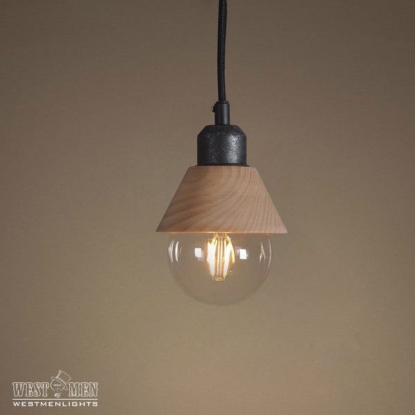 Wooden Mini Pendant Light Pack of 3 -  westmenlights