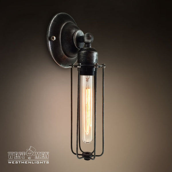 Cylinder 1 Light Cage Wall Sconce -  westmenlights