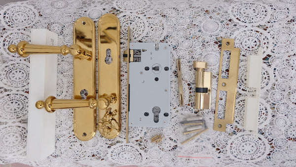 KAWA angel vintage brass door locks -  westmenlights