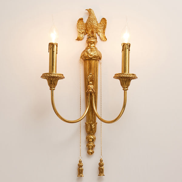 gilt bronze bird sconce -  westmenlights