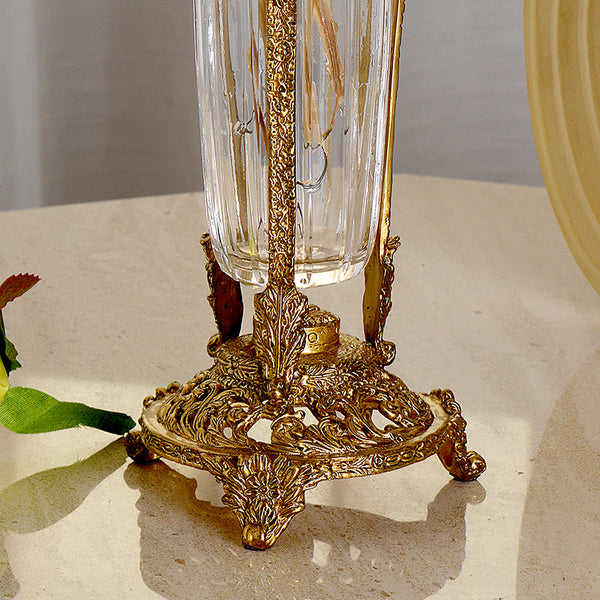 Mini Brass Crystal Flower Vase -  westmenlights