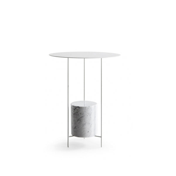 Nature Marble Side Table with Metal Cover -  westmenlights