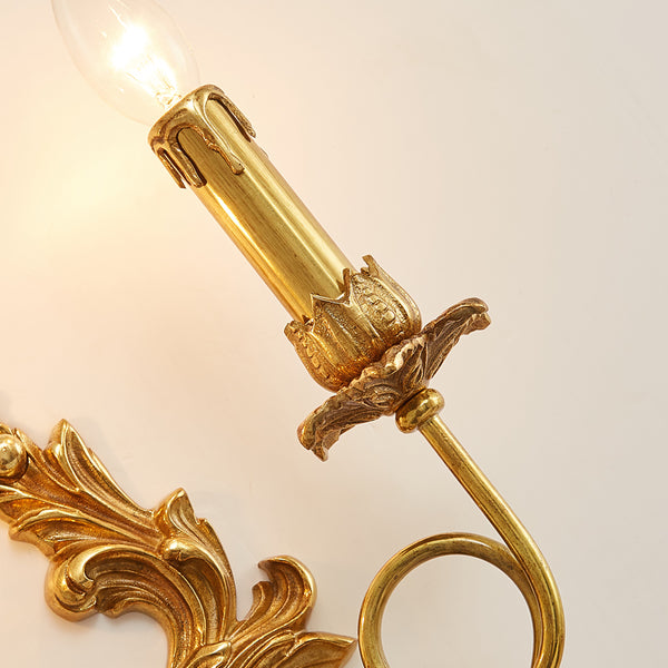 gilt bronze double sconce -  westmenlights