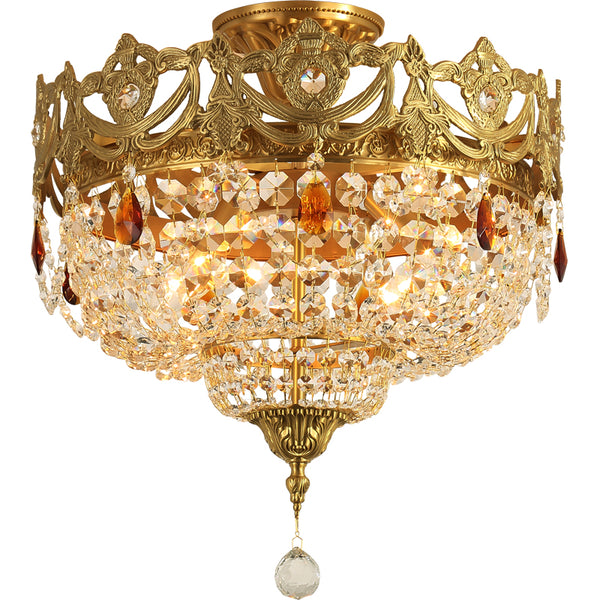 gilt bronze crown ceiling lights -  westmenlights