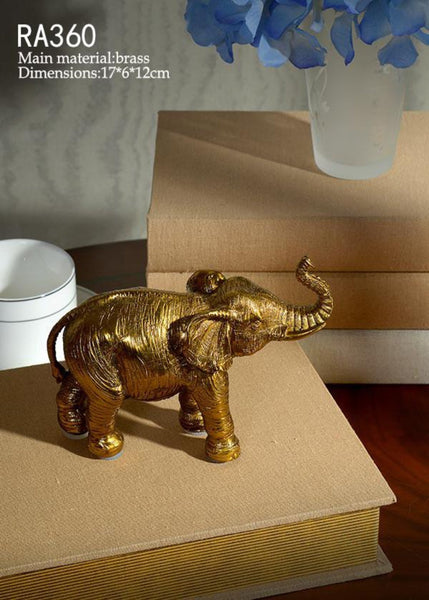 Ormolu Elegant Elephant Statue -  westmenlights
