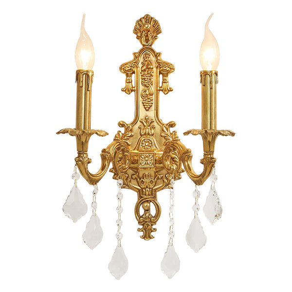 hallway gilt bronze sconce handcrafted wall lamp | Candle -  westmenlights