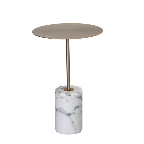 Modern Marble Circular Coffee Side Table -  westmenlights