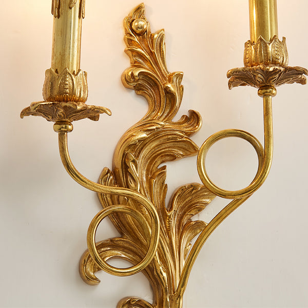 gilt bronze double sconce -  westmenlights