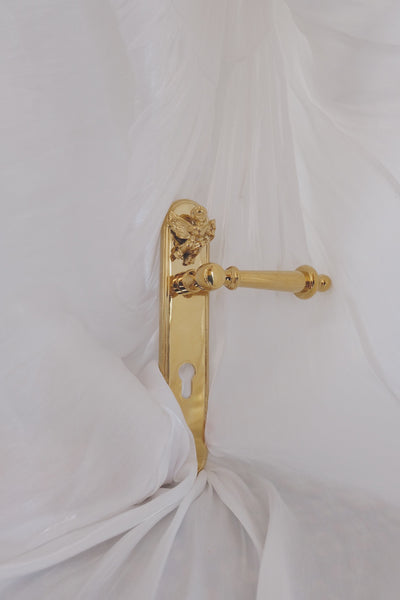 KAWA angel vintage brass door locks -  westmenlights