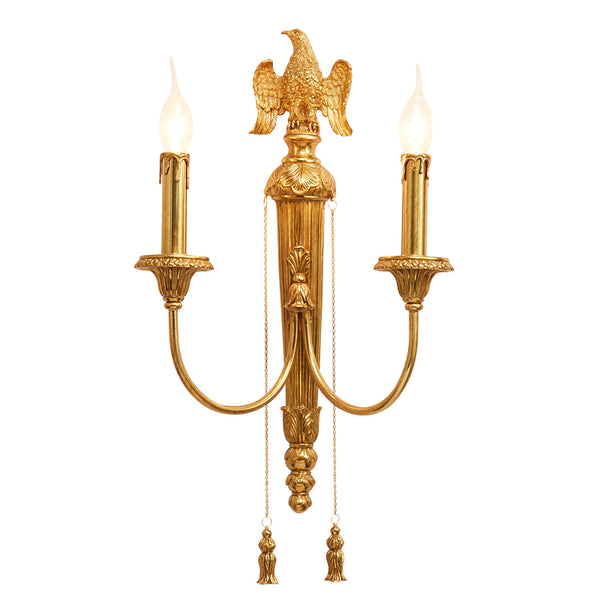 gilt bronze bird sconce -  westmenlights