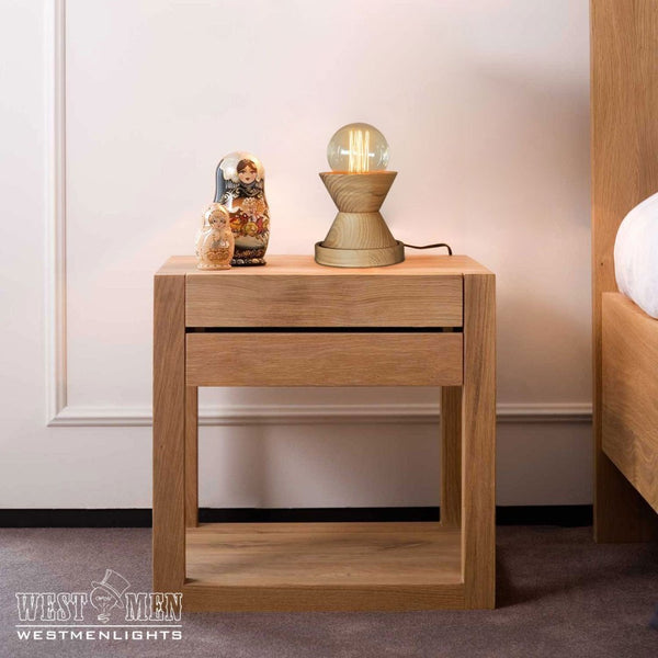 Wooden 1 Light Mini Dimmer Table Lamp -  westmenlights